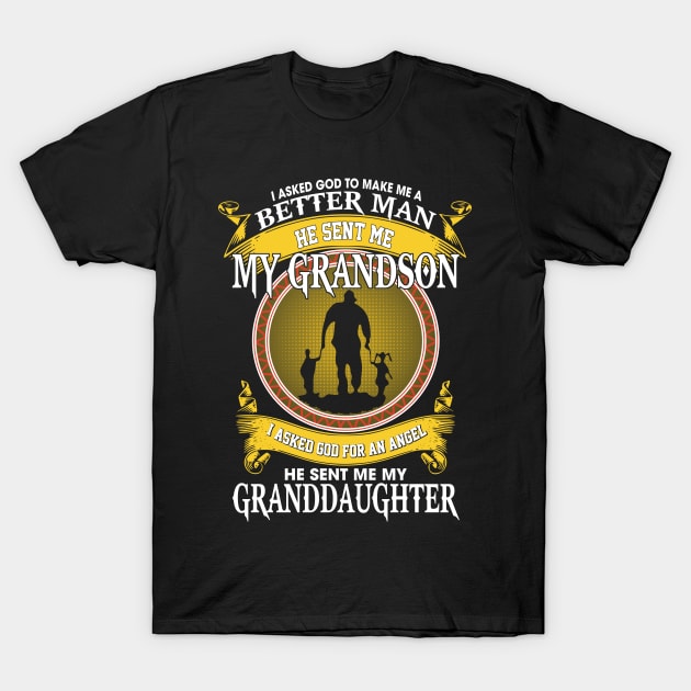 Grandson Granddaughter T-Shirt by lamchozui